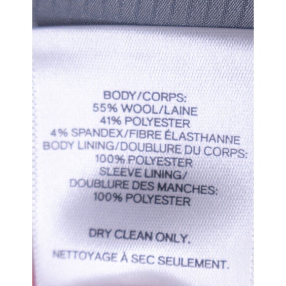 Express Men's Sport Coat Blazer Two Button Solid Black Wool Blend EXTRA SLIM 39L - Picture 12 of 14